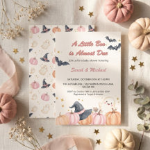 Pastel Pink Little Boo Halloween Baby Shower