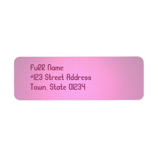 Pastel Pink Mailing Labels (Front)