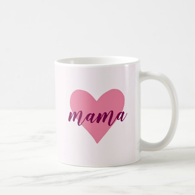 Pastel Pink Mama Mug – Sweet Mother's Day Gift (Right)