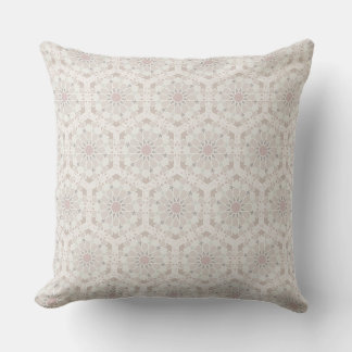 Pastel pink Moroccan pattern pillow 