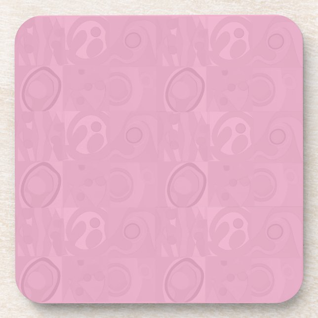 Pastel Pink Mother's Day Collection Coaster (Front)