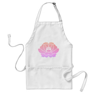 pastel pink peony standard apron