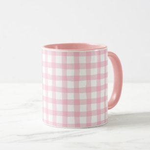 Pastel Pink Plaid – Soft Aesthetic Seamless  Mug