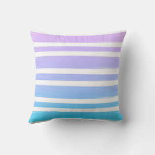 Pastel Pink Purple Blue Paint Brush  Cushion