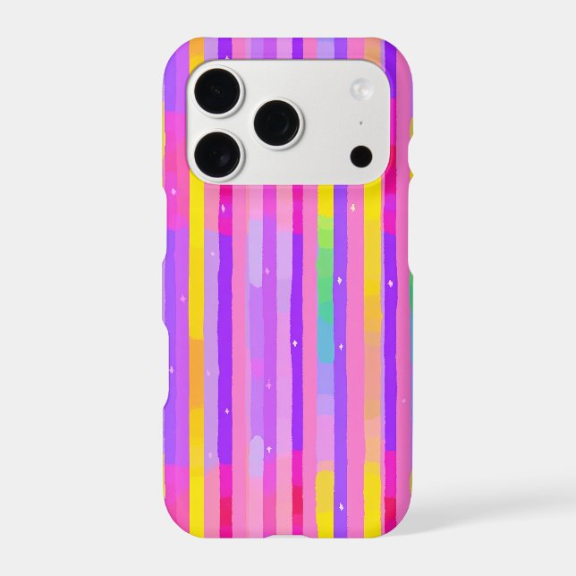 Pastel Pink Purple Stripe Pattern (Back)
