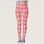 pastel pink red hearts, black polka dots pattern leggings<br><div class="desc">Elegant, modern and stylish design representing pastel pink hearts and black polka dots pattern on a pastel red background. This beautiful, feminine and contemporary print, with its simple yet stunning effect, is the perfect gift. You may customise the product by simply adding your own text. Impress with unique and elegant...</div>