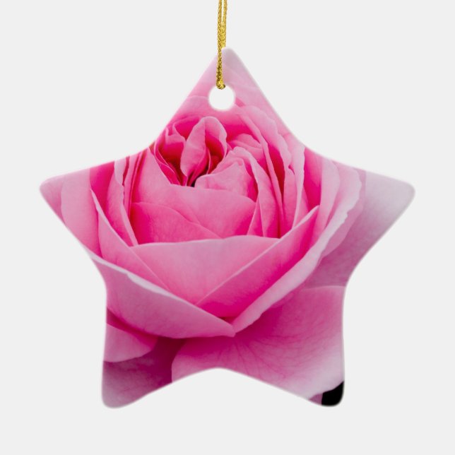 Pastel Pink Rose Ornament (Front)