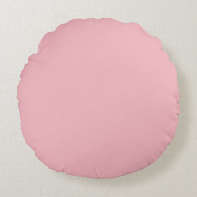 Pastel Pink Round Cushion (Front)
