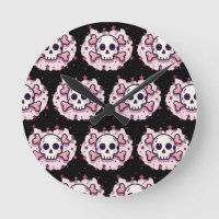 Pastel Pink Skull and Crossbones