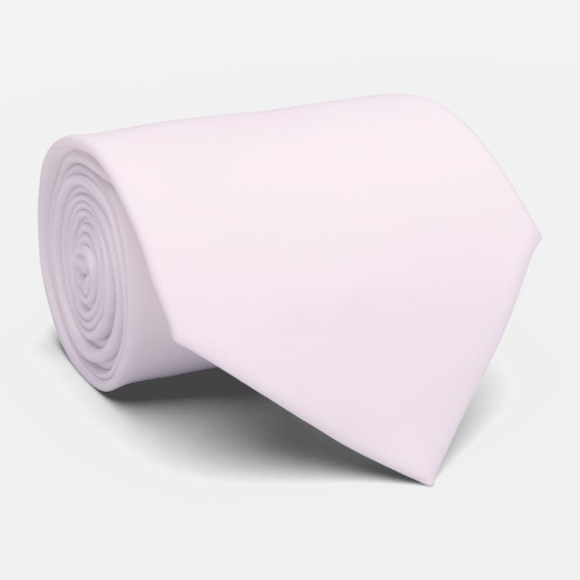 Pastel Pink Solid Colour  Tie (Rolled)
