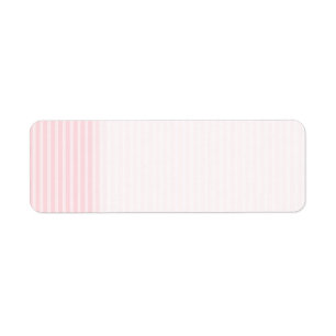 Pastel Pink Stripes. Return Address Label