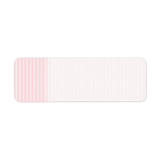 Pastel Pink Stripes. Return Address Label