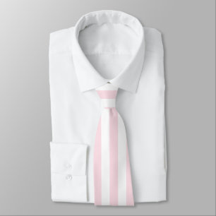 Pastel Pink Stripes Solid Colour Summer Vacay Tie