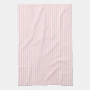 Pastel Pink Stripes. Tea Towel