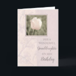 Pastel Pink Tulips Granddaughter Birthday Card<br><div class="desc">Birthday card for granddaughter with soft and pretty pink tulip and thoughtful verse.</div>