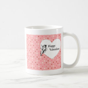 Pastel pink Valentine cupid heart Coffee Mug