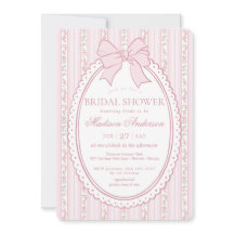 Pastel Pink Vintage Fancy Floral Bridal Shower