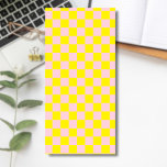Pastel Pink Yellow Chequered Chequerboard Vintage Magnetic Notepad<br><div class="desc">Pastel Pink and Yellow Chequered Chequerboard Vintage.</div>