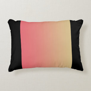 Pastel Pink Yellow Gradient Decorative Cushion