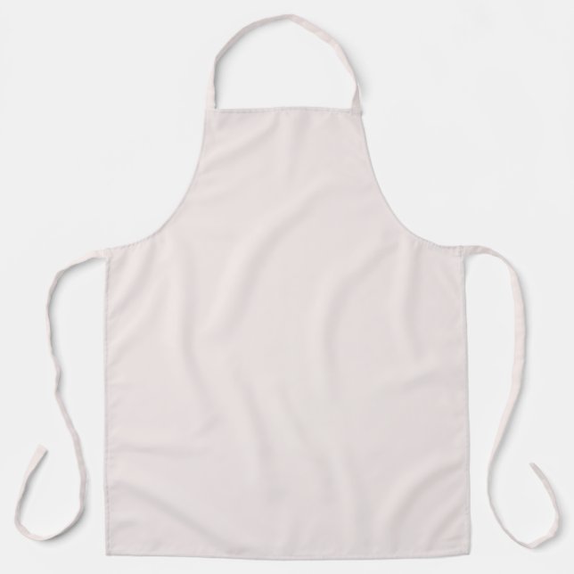 Pastel Pinkish Champagne Solid Colour Apron (Front)