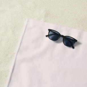 Pastel Pinkish Champagne Solid Colour Beach Towel