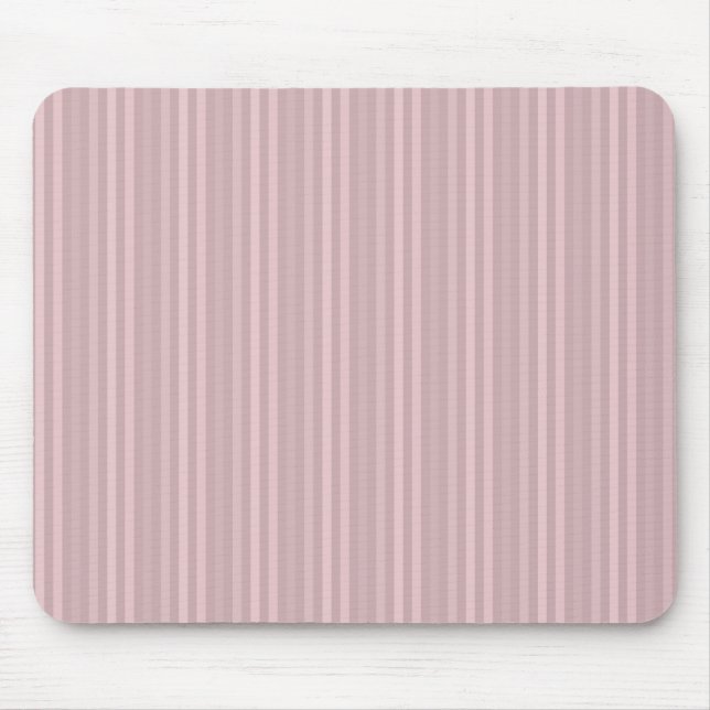 Pastel Pinks Vertical Stripes Mouse Pad (Front)