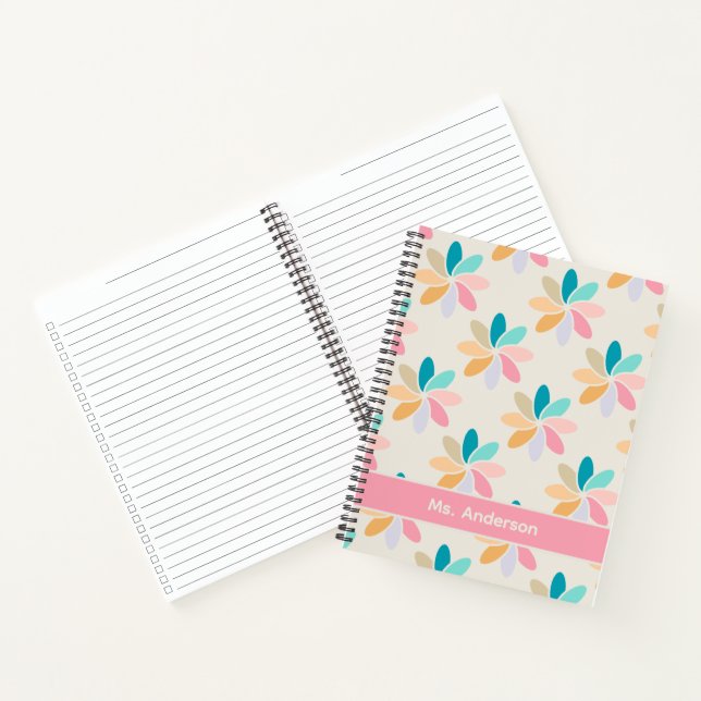 Pastel Pinwheel Checklist Notebook (Inside)