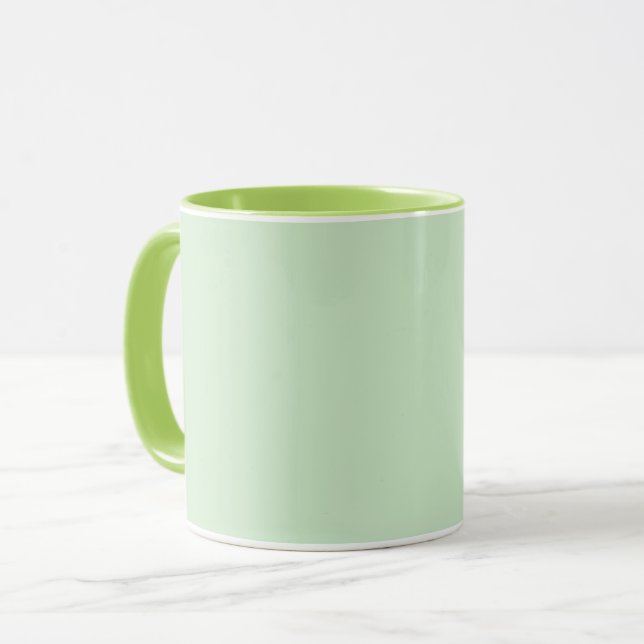 Pastel Pistachio Solid Colour | Classic | Elegant Mug (Front Left)