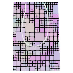 pastel pixel pieces : medium gift bag