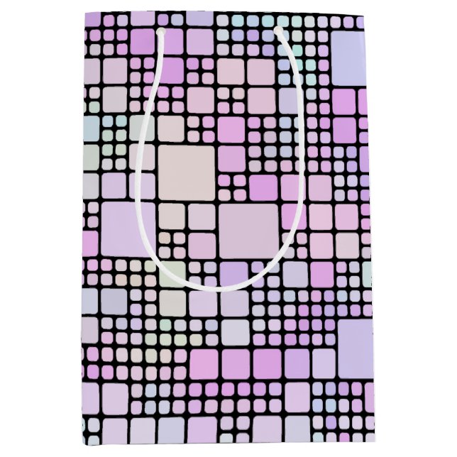 pastel pixel pieces : medium gift bag (Front)