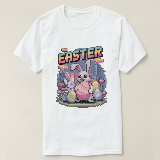 Pastel Pixelation T-Shirt (Design Front)