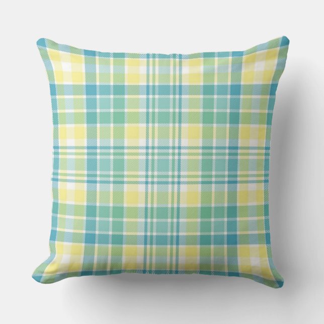Pastel Plaid Cushion (Front)
