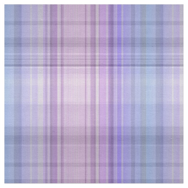 Pastel Plaid Fabric Easter Blue Pink Purple (Close Up)