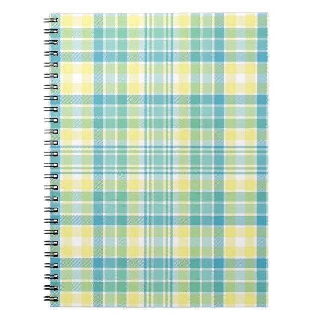 Pastel Plaid Notebook (Front)