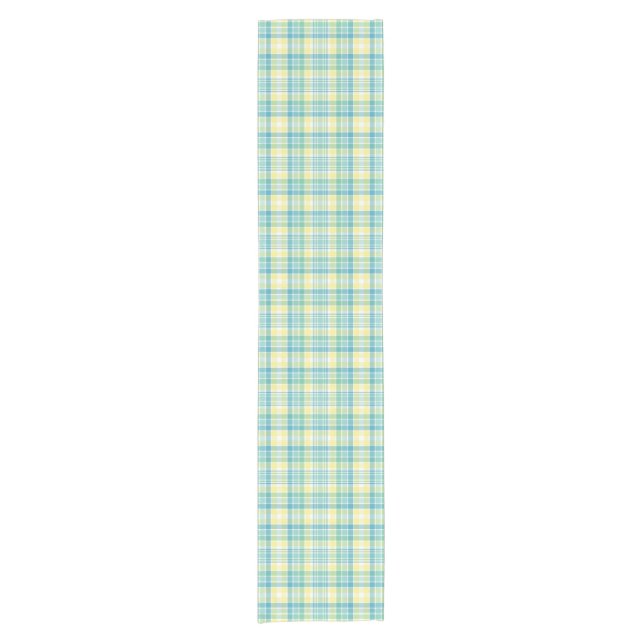 Pastel Plaid Short Table Runner (Front)