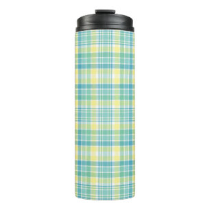 Pastel Plaid Thermal Tumbler