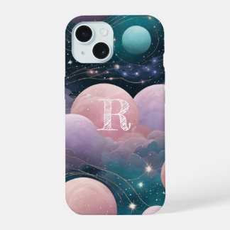 Pastel planets iPhone 15 case