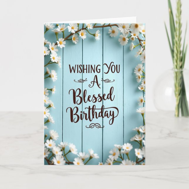 Pastel Plank Birthday Card (Front)
