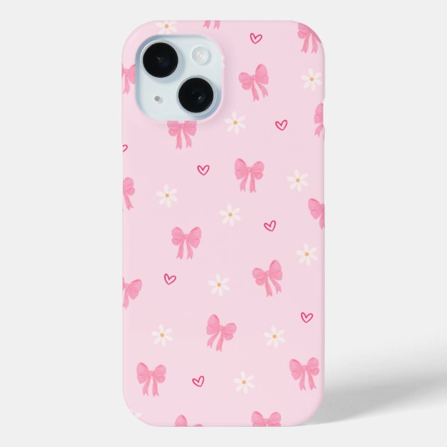 Pastel Playful Ribbon Pattern Case-Mate iPhone Case (Back)