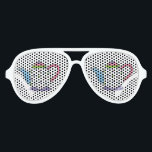 Pastel Polka Dot Teapot Tea Party Bridal Shower Aviator Sunglasses<br><div class="desc">Great as a party favour or goody bag gift! Party shades sunglasses feature an original marker illustration of a pastel polka dot teapot.

This illustration is also available on other products. Don't see what you're looking for? Need help with customisation? Contact Rebecca to have something designed just for you.</div>