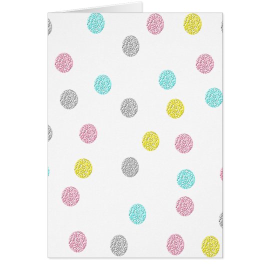 Pastel Polka Dots Card
