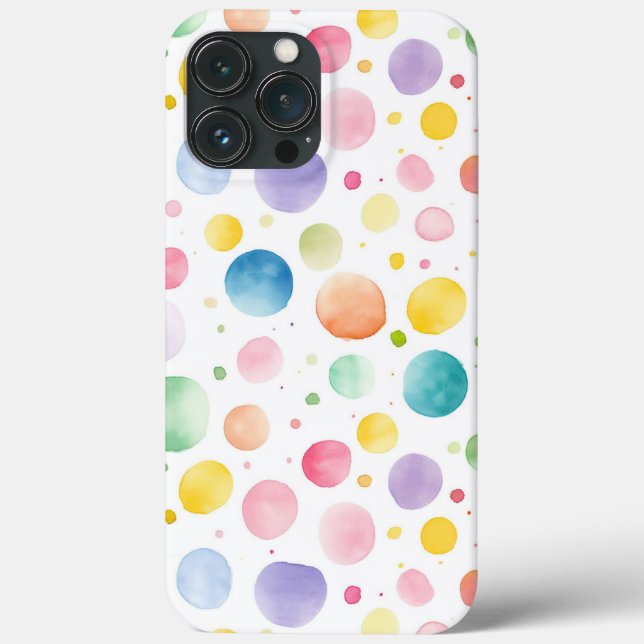 Pastel Polka Dots Case-Mate iPhone Case (Back)