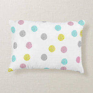 Pastel Polka Dots Decorative Cushion