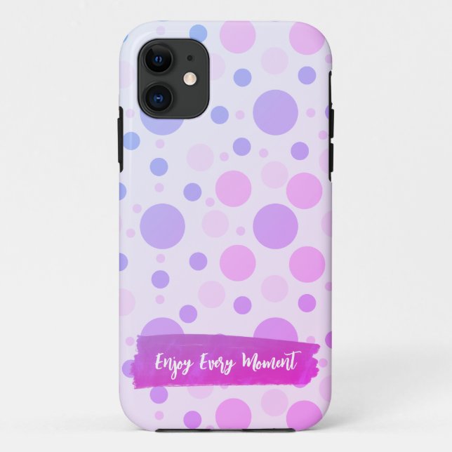 Pastel polka dots iPhone Case (Back)