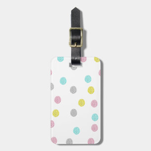 Pastel Polka Dots Luggage Tag