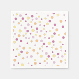Pastel Polka Dots Paper Napkin