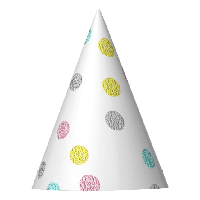 Pastel Polka Dots Party Hat (Front)