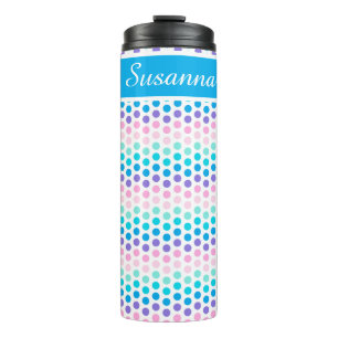 Pastel Polka Dots Thermal Tumbler