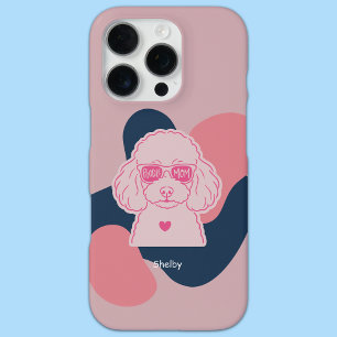 Pastel Poodle Mum Custom Name Phone Case