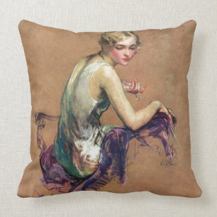 Pastel Portrait Cushion